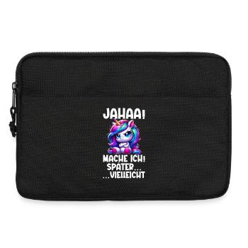 yes, maybe I'll make unicorn lovers later - Laptop bag 13" - black - Front