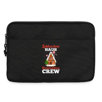 Weihnachtsmann Lebkuchenhaus Weihnachten - Laptoptasche 13" - Schwarz - Vorne