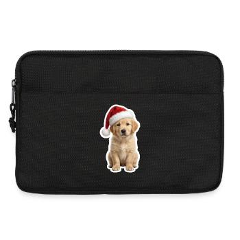 Goldiger Retriever Welpe liebt Weihnachten - Laptoptasche 13" - Schwarz - Vorne