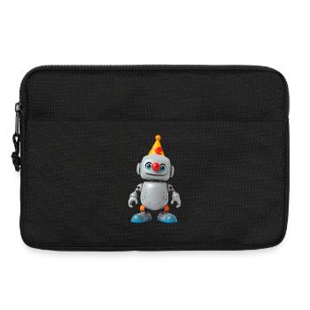 Petit robot avec un chapeau de fête - Sacoche pour ordinateur portable 13 pouces - noir - Devant