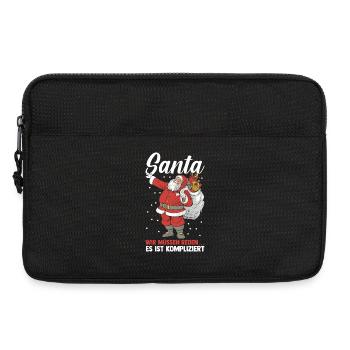 Weihnachtsmann Weihnachtszeit Unartig Weihnachts - Laptoptasche 13" - Schwarz - Vorne