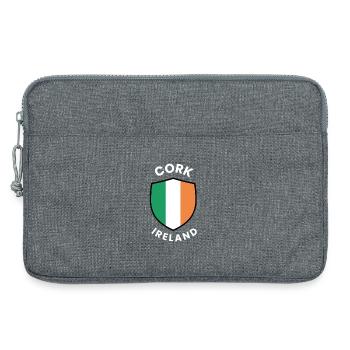 Cork Ireland Shield Crest - Laptop bag 13" - heather grey - Front