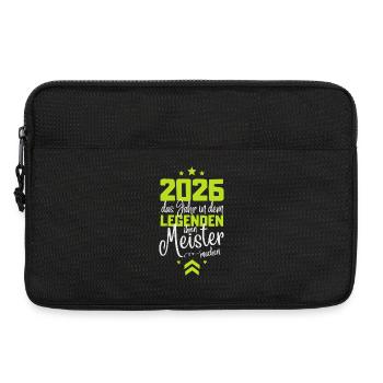 Meisterprüfung 2026 Legenden machen ihren Meister - Laptoptasche 13" - Schwarz - Vorne