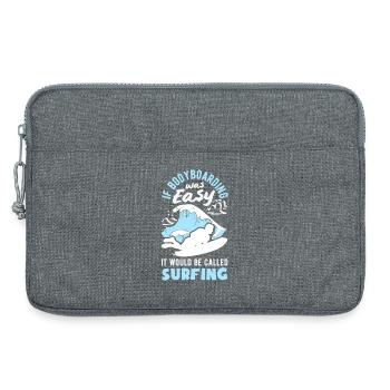 Surfen Surfboarder Bodyboarder - Laptoptasche 13" - Grau meliert - Vorne