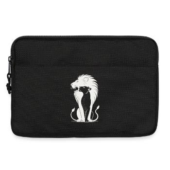 Regal Lion Silhouette - Laptop bag 13" - black - Front