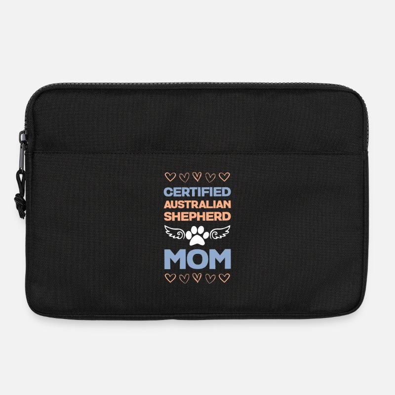 Zertifizierte Australian Shepherd Mama - Laptoptasche 13" - Schwarz