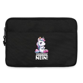 Before you ask No Unicorn Unicorns Unicorn Fan - Laptop bag 13" - black - Front