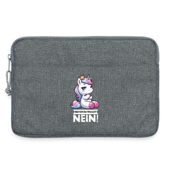 Avant que vous ne demandiez, pas de licorne licornes fan de licorne - Sacoche pour ordinateur portable 13 pouces - gris chiné - Devant