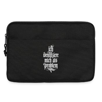 Je m’identifie comme un problème - Sacoche pour ordinateur portable 13 pouces - noir - Devant