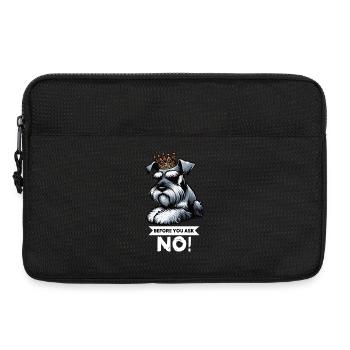 Avant que vous ne demandiez Schnauzer Riesenschnauzer - Sacoche pour ordinateur portable 13 pouces - noir - Devant