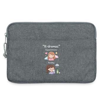 Drame coréen K-Drama Lover Kdrama - Sacoche pour ordinateur portable 13 pouces - gris chiné - Devant