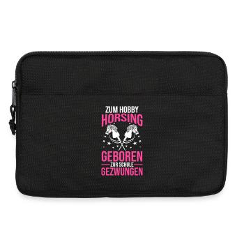 Steckenpferd Hobbyhorse Hobby Horsing - Laptoptasche 13" - Schwarz - Vorne