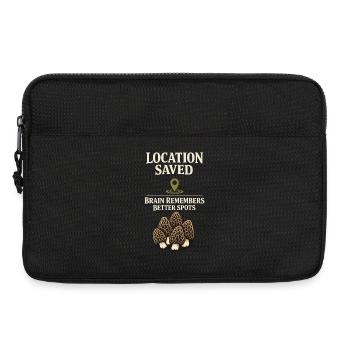 Chasseurs de morilles, champignons morilles sauvages sur - Sacoche pour ordinateur portable 13 pouces - noir - Devant