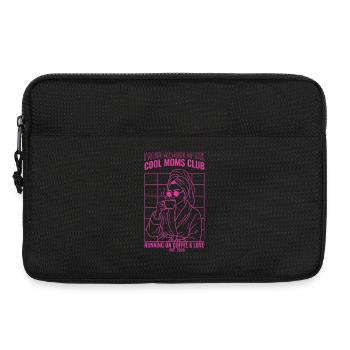 Cool Moms Club Coffee Chaos Shirt - Laptop bag 13" - black - Front