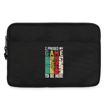 Ich habe das Spiel pausiert, um hier zu sein - Laptoptasche 13" - Schwarz - Vorne