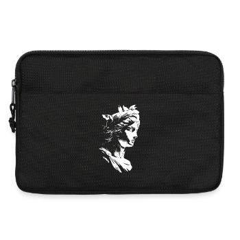 Ancient Greek Goddess – Black & White Art - Laptop bag 13" - black - Front