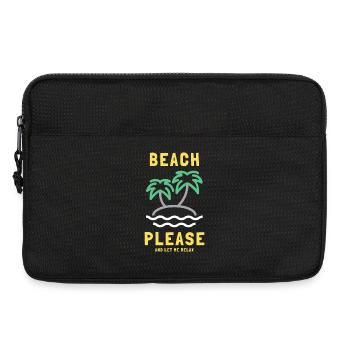 Plage, s’il te plaît, et laisse-moi me détendre - Sacoche pour ordinateur portable 13 pouces - noir - Devant