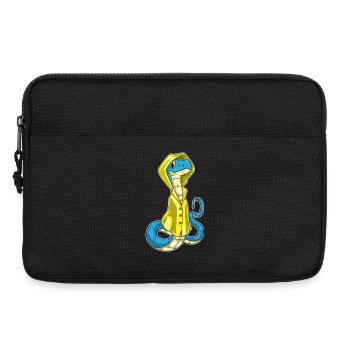 Schlange Regenjacke - Laptoptasche 13" - Schwarz - Vorne