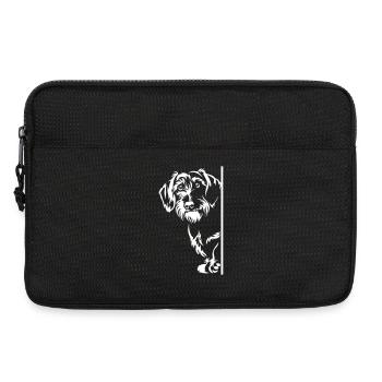 Dackel "Black Edition" - Laptoptasche 13" - Schwarz - Vorne