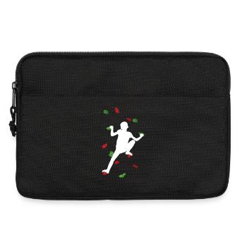 Kids White Climbing Wall – kleiner Felsblock - Laptoptasche 13" - Schwarz - Vorne