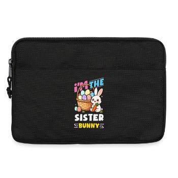 Frohe Ostern Süßer Osterhase Eiersuche Ostereier - Laptoptasche 13" - Schwarz - Vorne