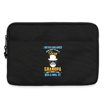 Grand-père sexy Grand-père drôle qui dit grand-père - Sacoche pour ordinateur portable 13 pouces - noir - Devant