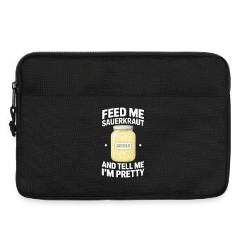 Sauerkraut Sauerkohl Geschenke - Laptoptasche 13" - Schwarz - Vorne