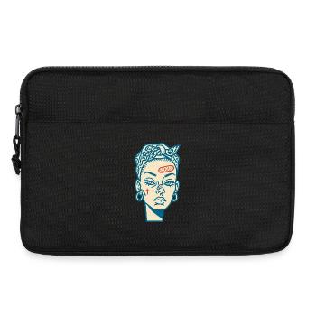 Female face #7 - Laptoptasche 13" - Schwarz - Vorne