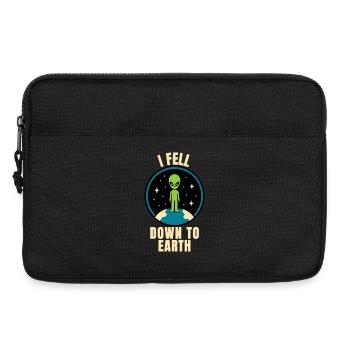 Des extraterrestres atterrissent sur Terre - Sacoche pour ordinateur portable 13 pouces - noir - Devant