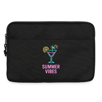 Summer Vibes Neon Cocktail - Laptop bag 13" - black - Front