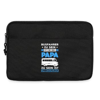 Busfahrer Papa Unbezahlbar - Laptoptasche 13" - Schwarz - Vorne