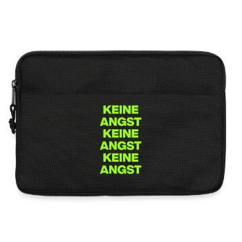 KEINE ANGST NIE WIEDER IST JETZT GRÜN NO NZS / AFD - Laptoptasche 13" - Schwarz - Vorne