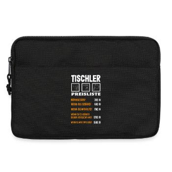 Tischler Preisliste Humor - Laptoptasche 13" - Schwarz - Vorne