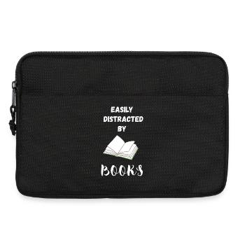 Leicht von Büchern abgelenkt - Laptoptasche 13" - Schwarz - Vorne