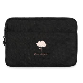 Bloom with Grace Floral - Laptop bag 13" - black - Front