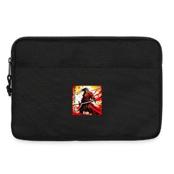 Roter Samurai im Blutsturm - Laptoptasche 13" - Schwarz - Vorne