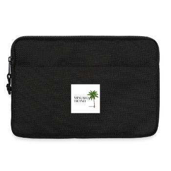 Tropical Minusio Ticino palm motif - Laptop bag 13" - black - Front