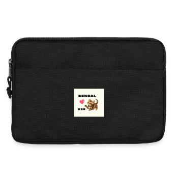 Cœur de maman Bengale - Sacoche pour ordinateur portable 13 pouces - noir - Devant