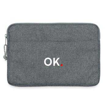 OK. Expression Minimaliste Tendance - Sacoche pour ordinateur portable 13 pouces - gris chiné - Devant