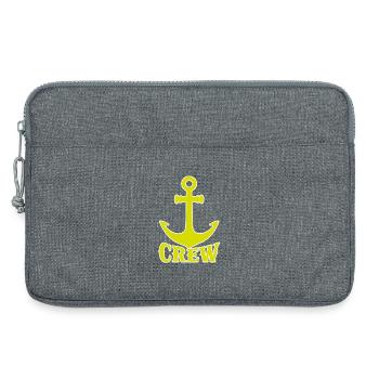 Anchor Crew Logo - Laptop bag 13" - heather grey - Front
