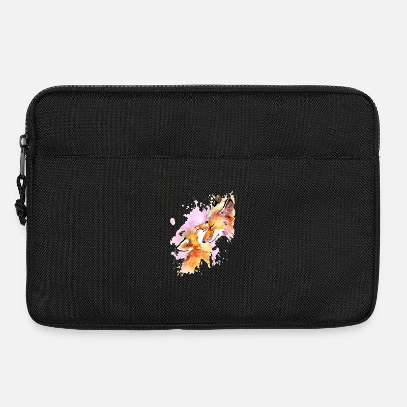 Liebe meinen Fuchs - Laptoptasche 13" - Schwarz