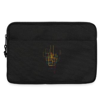 Sci-Fi pattern / abstract - Laptop bag 13" - black - Front