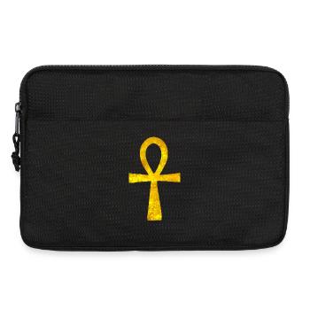 Symbole: Anch leuchtend (altes Ägypten) - Laptoptasche 13" - Schwarz - Vorne