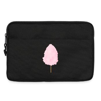 fluffy pink cotton candy - Laptop bag 13" - black - Front