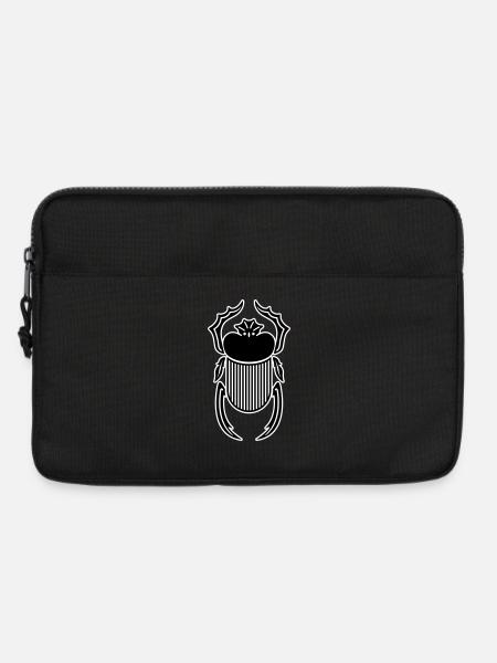 Mystic Scarab: Symbolic T-Shirt - Laptop bag 13" - black