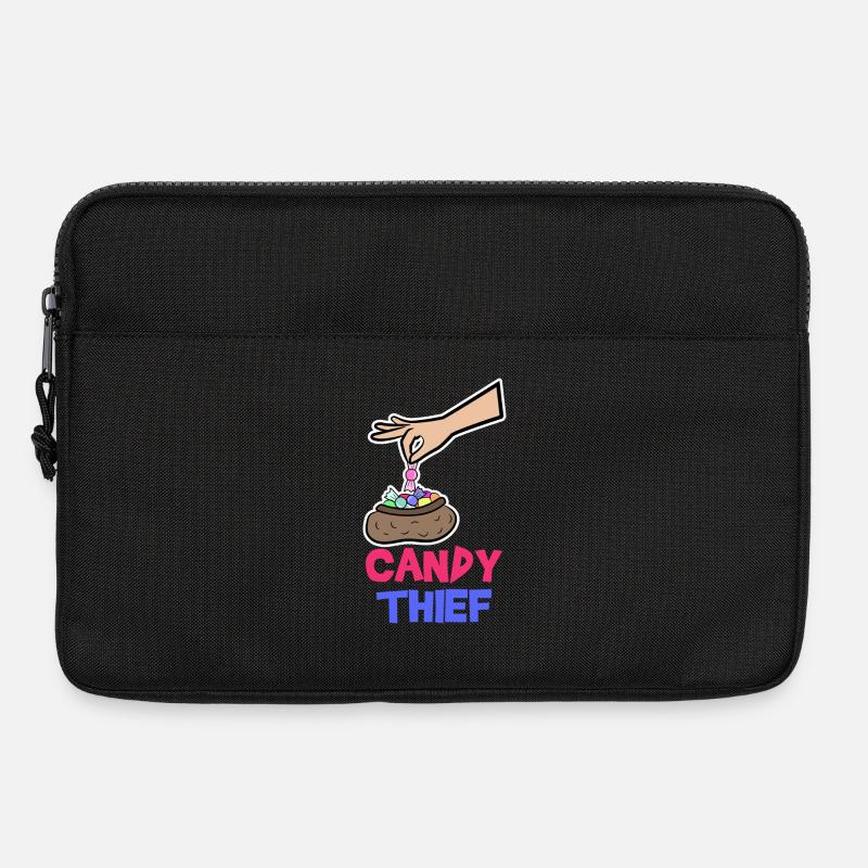 Süßigkeiten Naschkatzen Statement Bonbon Naschen - Laptoptasche 13" - Schwarz