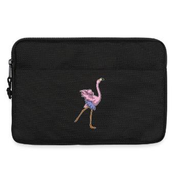 Danse ballerine de ballerine flamant rose - Sacoche pour ordinateur portable 13 pouces - noir - Devant