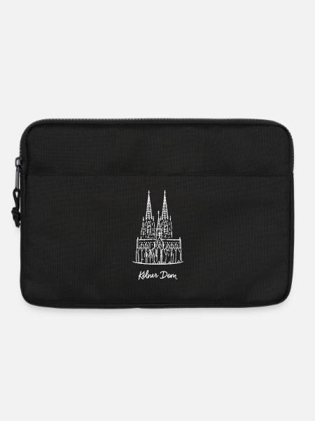 Köln, Kölner Dom, Türme - Laptoptasche 13" - Schwarz