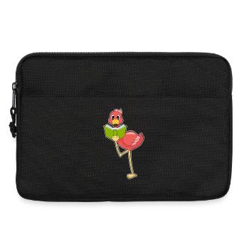 Flamingo Nerd Buch  - Laptoptasche 13" - Schwarz - Vorne