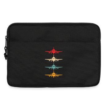 Aviation Airplane Flying Airline Vintage Pilot - Laptoptasche 13" - Schwarz - Vorne